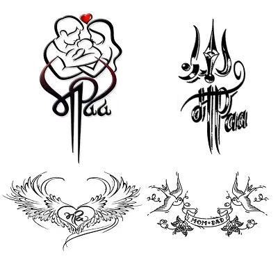 Buy Temporary Tattoowala Trible Mom and Mahadev god Designs combo Pack of 4 Temporary  Tattoo Sticker 4 Sheets Included Temporary body Tattoo Online at Best  Prices in India - JioMart.