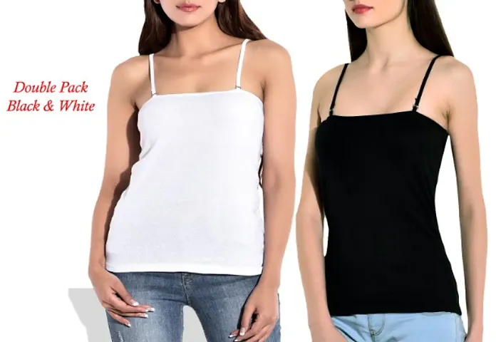 Solid Camisoles And Tank Top Pack Of 2