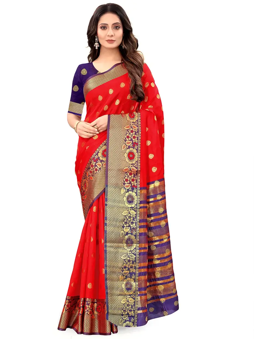 Buy Ishika Fab LICHI-2 is Women's Lichi Jacquard Saree With floral ...