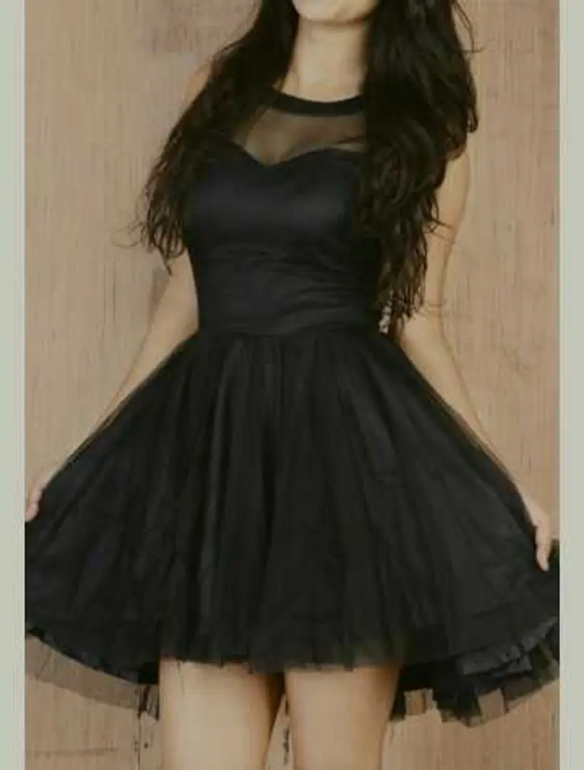 black net dress material