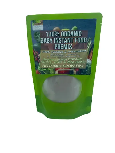 ORGANIC GREENS BABY FOOD (Premix  Instant Baby Food Multi Vitamin,  Greens  Grains) 300 G