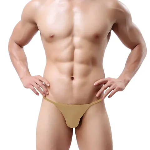 Men's G-String Shorts Thong Briefs Underwear Low Rise Panties Bulge Pouch