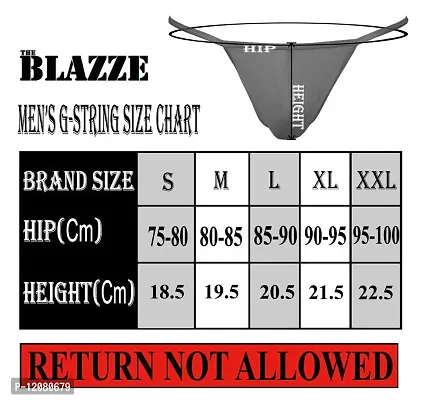 Buy THE BLAZZE 1013 Men's Modal U Back G String Sexy Low Rise Briefs  Panties, Men Boxer Underpants Shorts Underwear Bulge Pouch Funny Thongs  Online In India At Discounted Prices