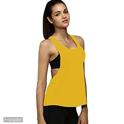 Buy THE BLAZZE Women's Gym Vest Tank Top Camisole Women Spaghetti Racerback Crop  Top Active Wear Yoga Workout Top (Small(32/80cm - Chest), Yellow) Online In  India At Discounted Prices