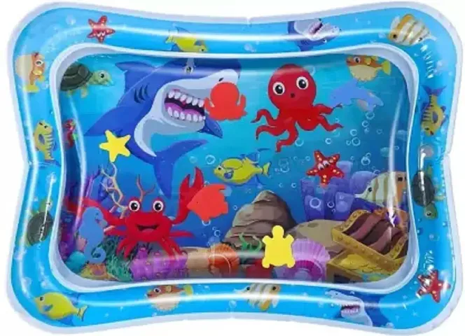 Meera's Era Baby Kids Water Play Mat | Inflatable Tummy Time Leakproof Water Play Mat | Fun Activity Play Center Indoor and Outdoor Water Play Mat for Baby -Assorted Colour (69 x 50 x 8 cm) | BPM-99