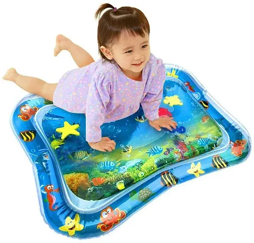 Meera's Era Baby Kids Water Play Mat | Inflatable Tummy Time Leakproof Water Play Mat | Fun Activity Play Center Indoor and Outdoor Water Play Mat for Baby -Assorted Colour (69 x 50 x 8 cm) | BPM-14