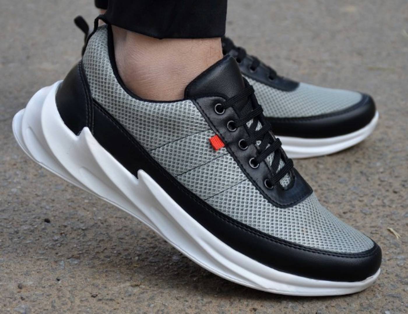 ultra lite grey sports sneakers