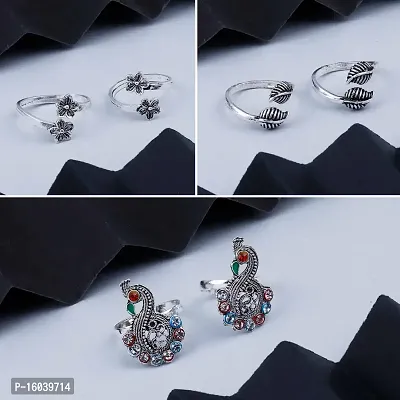 Kiran Fancy Silver Toe Rings – PP Jewellers