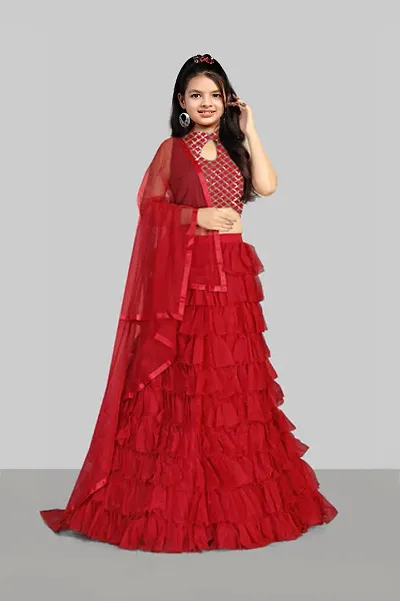 Red Color Party Wear Lehenga – Lady Selection Inc