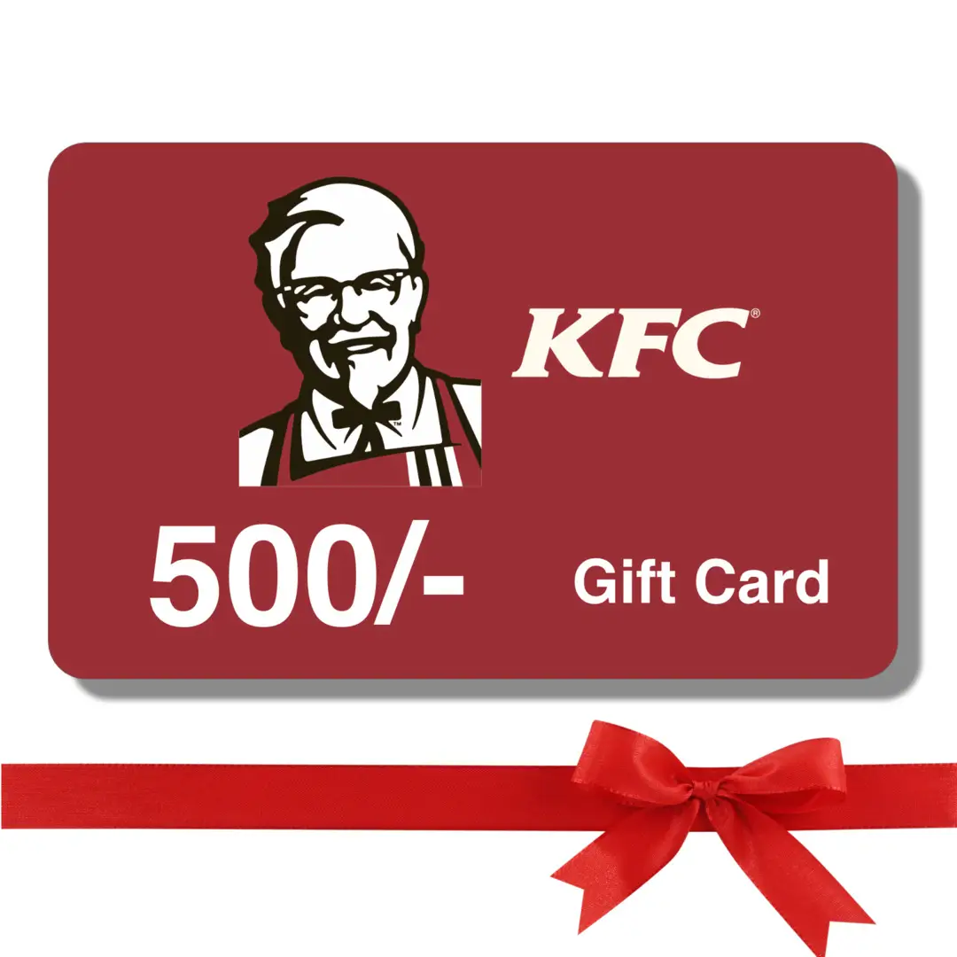 KFC Rs.500 e-Gift Voucher (Delivered on your mobile number within 24 hours)