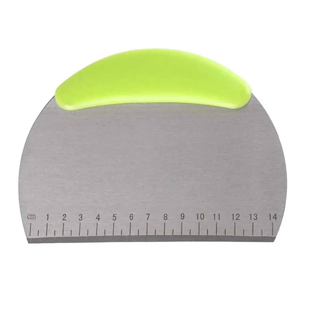 Stainless Steel Dough Scraper Pastry Cutter Chopper and Silicone