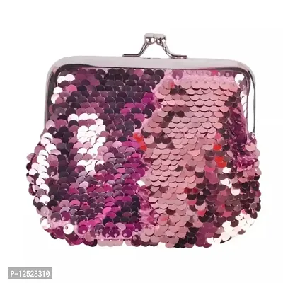 Fancy glitter sequin mini coin purse for girls pack of 2 Assorted