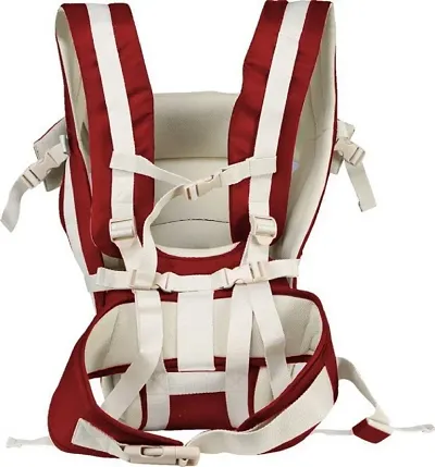 Stylish Red Adjustable Cotton Baby Carrier Bag
