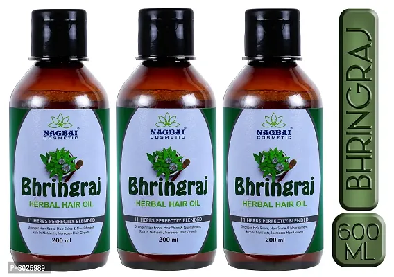 Bhringraj Herbal Hair Oil For Hair Growth With 10 Natural Oils For