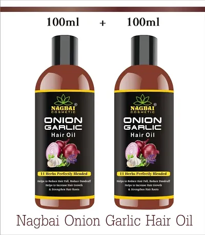 Nagbai onion garlic hair oil-(pack of 2)