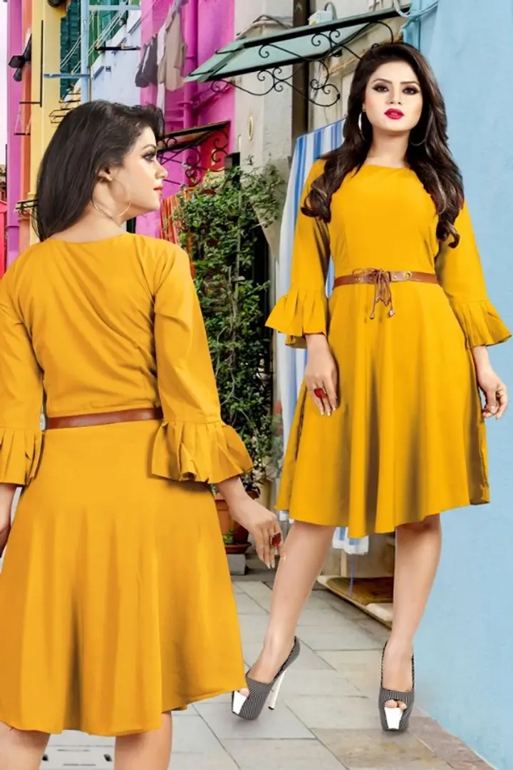party wear western dresses knee length