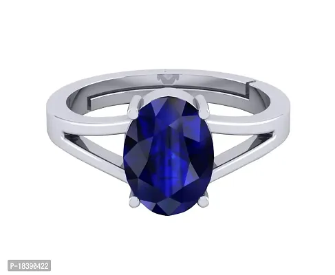 1.5 Carat Blue Sapphire Flower Halo Ring For Women