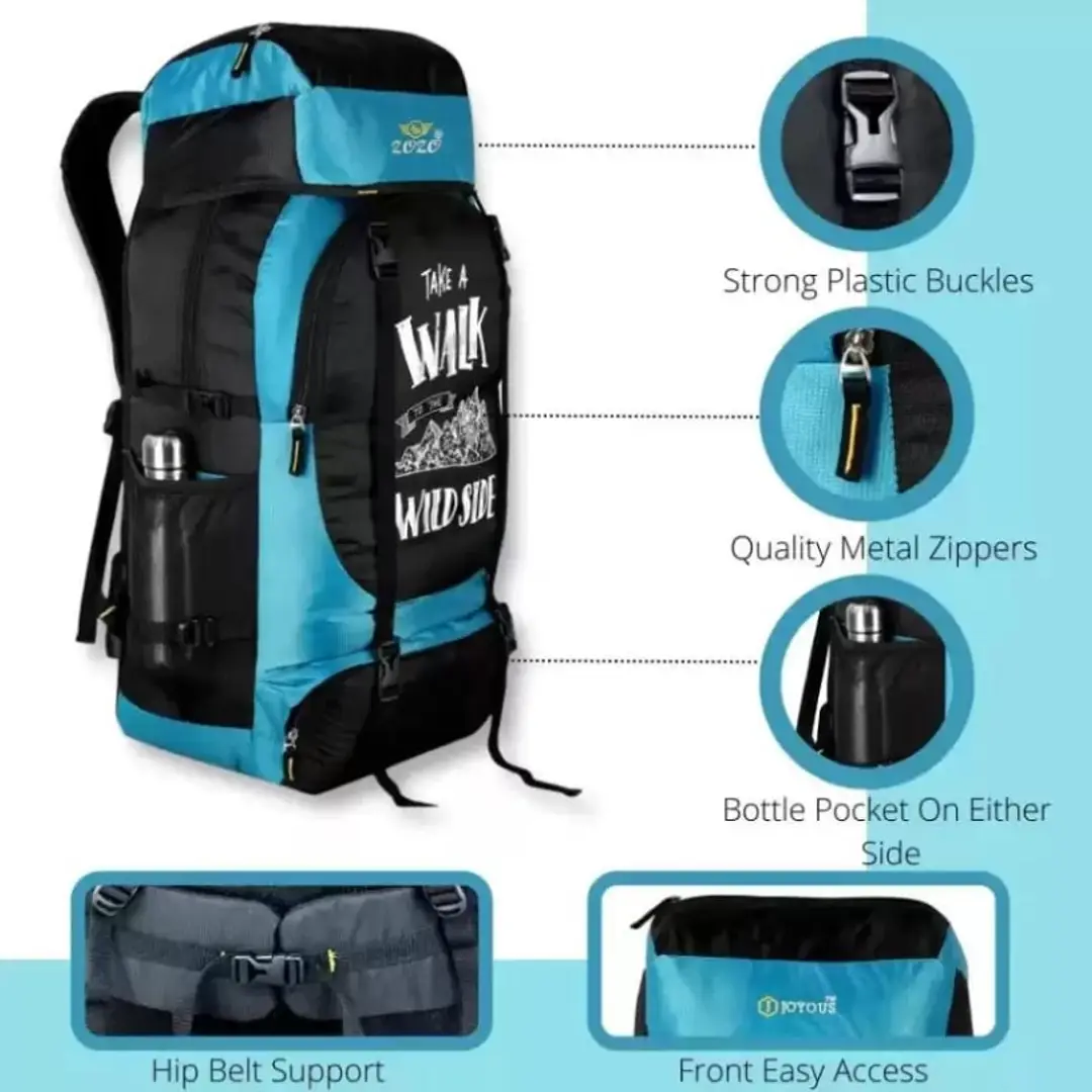 Teal Blue Tracking Breathable Mesh Fabric Backpack