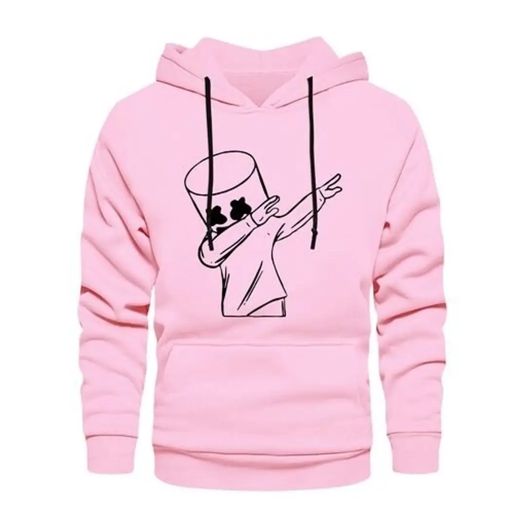 Pink Fleece Hoodies For Men