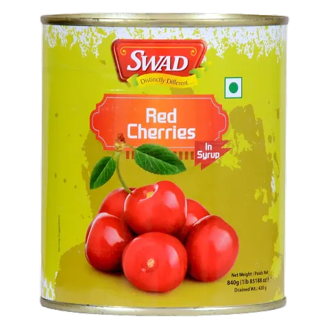SWAD Red Cherries In Syrup 840g
