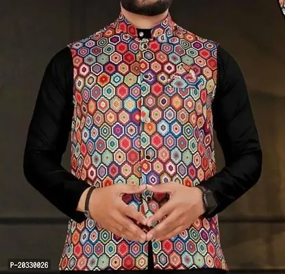 Buy Men Traditional Printed Koti Jacket Online In India At Discounted Prices