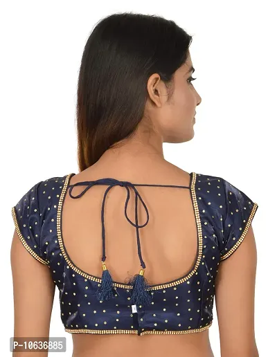 Buy Buy BLACK Polyester Stretchable Non-Padded Short sleeves Saree Blouse  Online - (A-69_BLACK) — Karmaplace