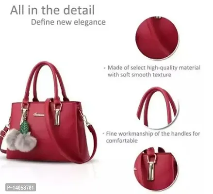 STYLISH HAND BAG PU Leather Gorgeous and classic in design ladies purse,  latest Trendy Fashion side