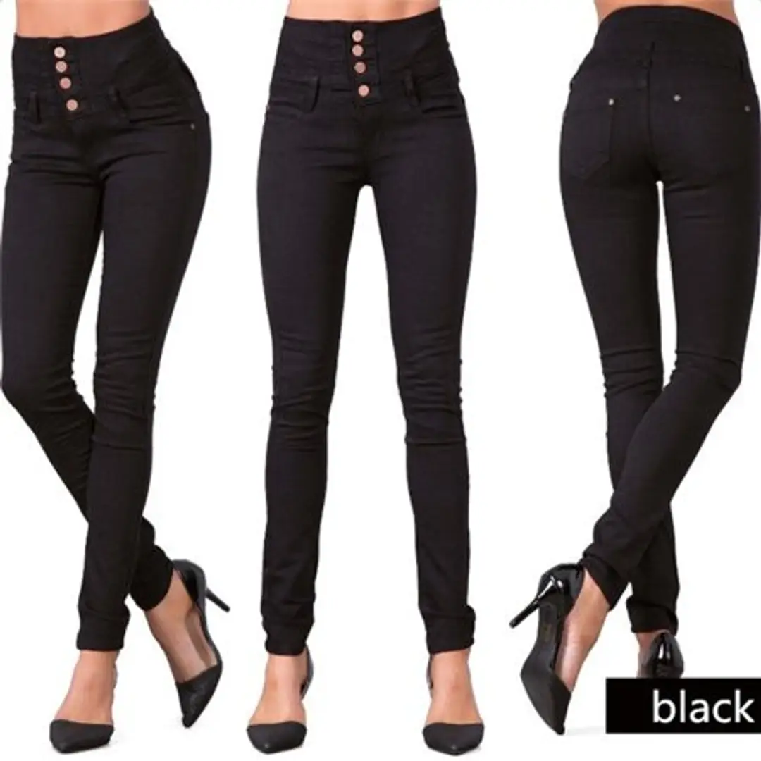 black jeans women high rise