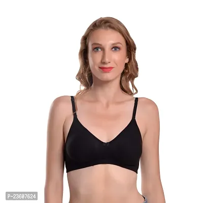 Buy La Sentir Brittany Seamless Bra with Transparent Strips (Black) Online  In India At Discounted Prices