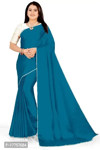 Teal Blue Bollywood Style Sequence & Embroidery Work Saree – BEST SAREE
