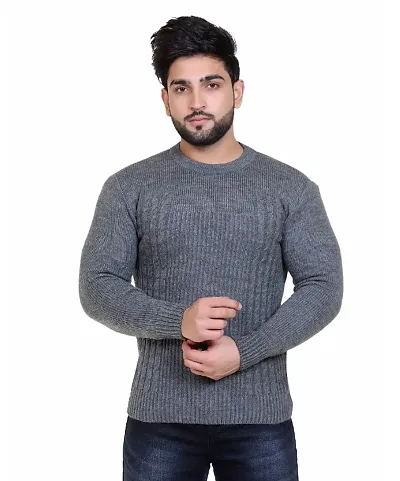 Classy Acrylic Wool Sweater For Men