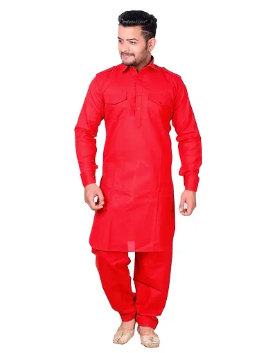 Royal blue men festive occasions cotton silk pathani suit - G3-MPS3171 |  G3fashion.com