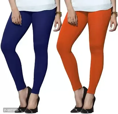 Buy LUX LYRA Women's Ankle Length Leggings (Multicolour, Free Size) - Pack  of 2 Online In India At Discounted Prices