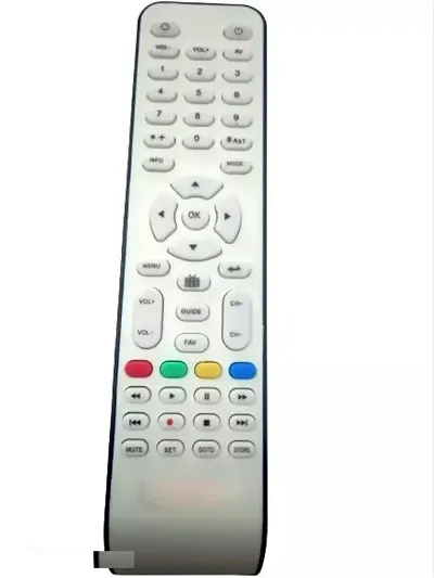 Compatible remote used for UCN, BROS, RADIANT, SIGNET DIGITAL, MEGHBELA DIGITAL,DTH DDC, JPR Remote Controller  (White)