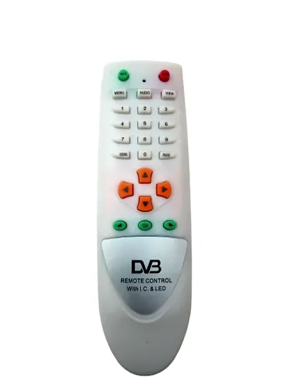 Unbreakable Remote DD Free Dish-DVB DTH Box, (White, Remote) - Pack of 1
