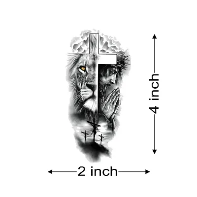 Buy Pack of 3 Tattoo, Lion Temporary Tattoo, Fake Tattoo, Black Tattoo,  Flash Tattoo, Tattoo Stickers, Waterproof Stickers Online in India - Etsy
