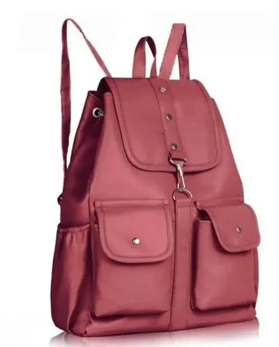 Trendy PU Leather Backpacks For Women