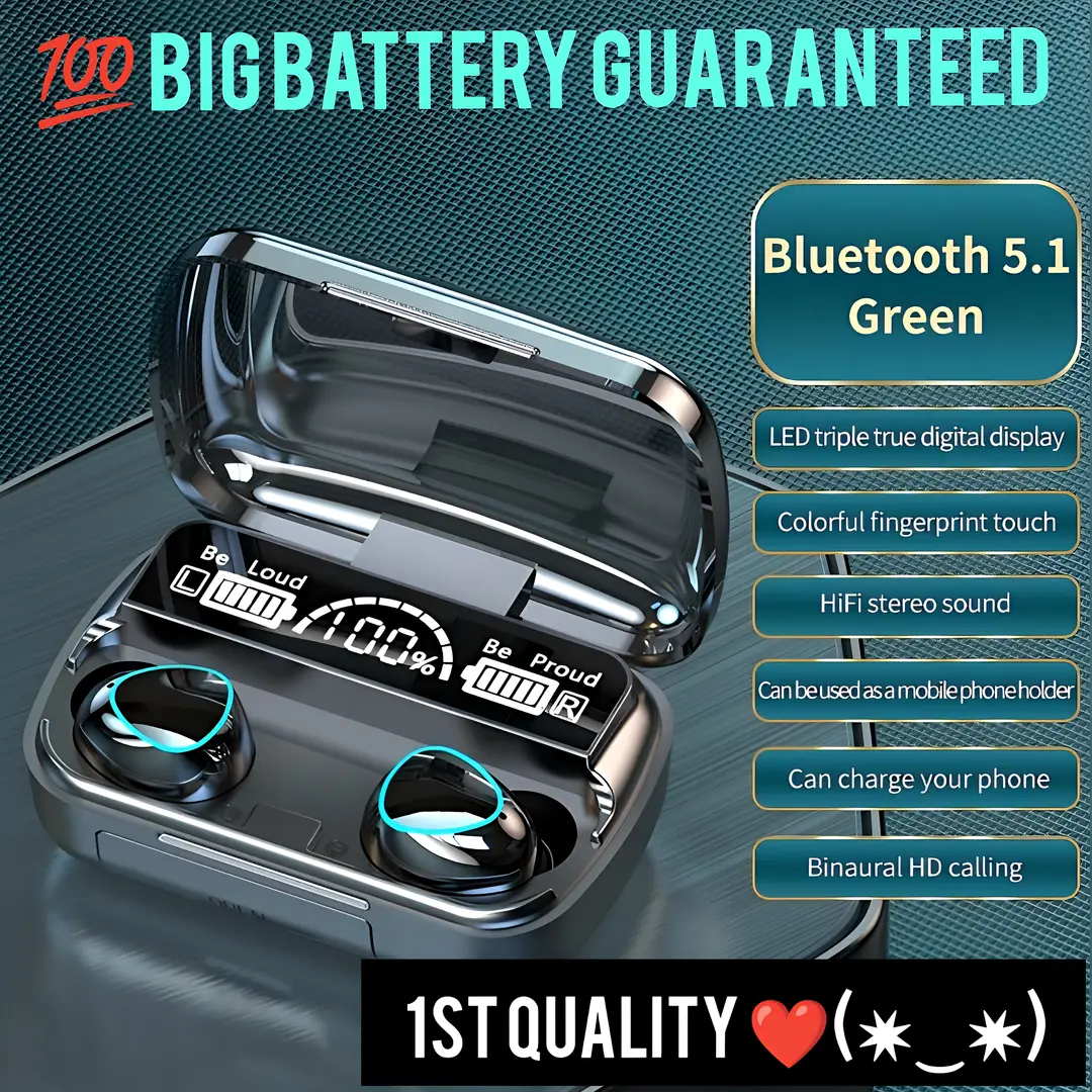 Big battery earbuds cheap