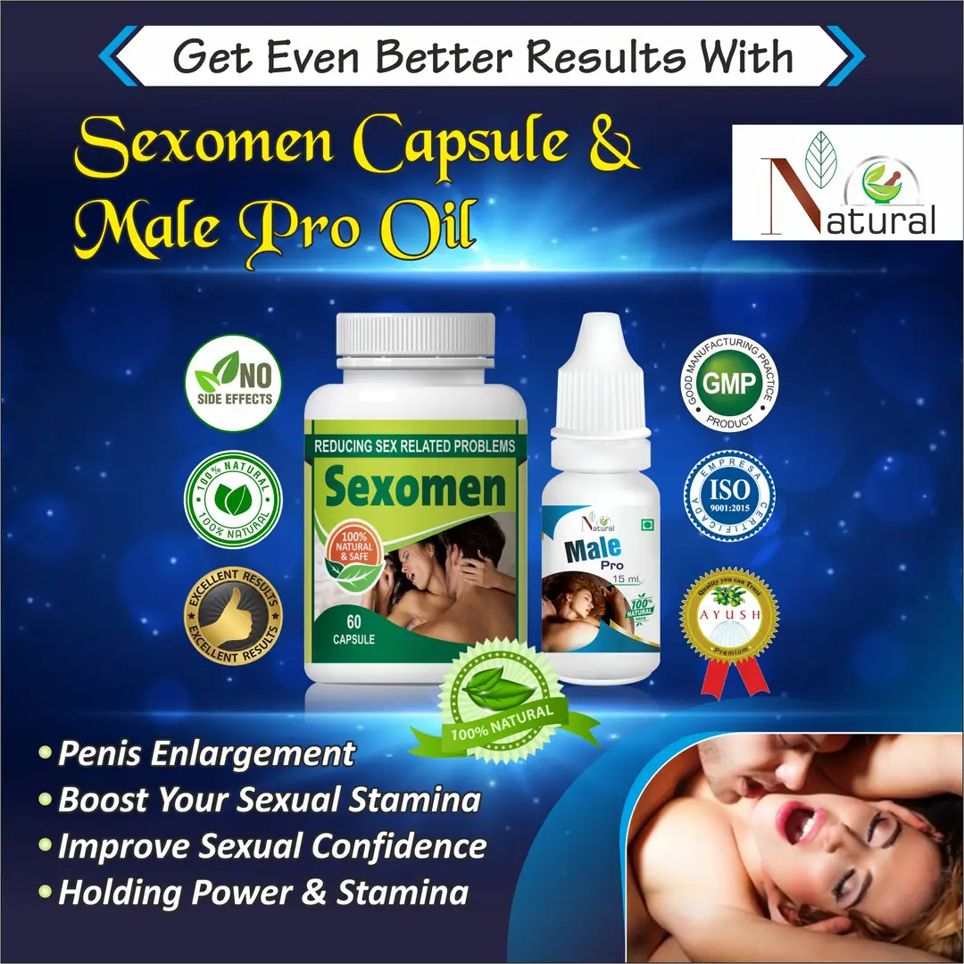 Sexoman Capsule Male Pro Oil For Sex Capsules And Oil For Long Sex For Man  (60 Capsules + 15 Ml)