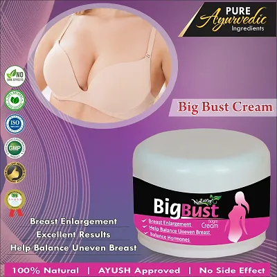 Big Shape Herbal Cream For Promotes The Increment Of Fibrous Tissues And A  Tick Layer Of Subcutaneous Fat 100% Ayurvedic Pack Of 1