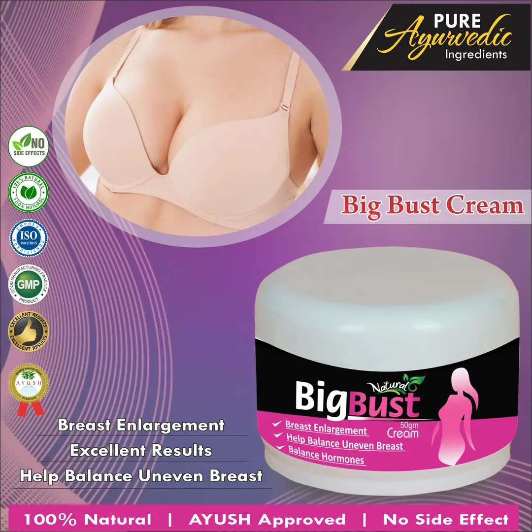 Buy Big Shape Herbal Cream For Helps In Correcting Underdeveloped Breasts  100% Ayurvedic & Safe