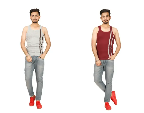 Buy Dollar Bigboss Men Assorted Pack of 2 BB11 Solid Gym Vest Online In  India At Discounted Prices