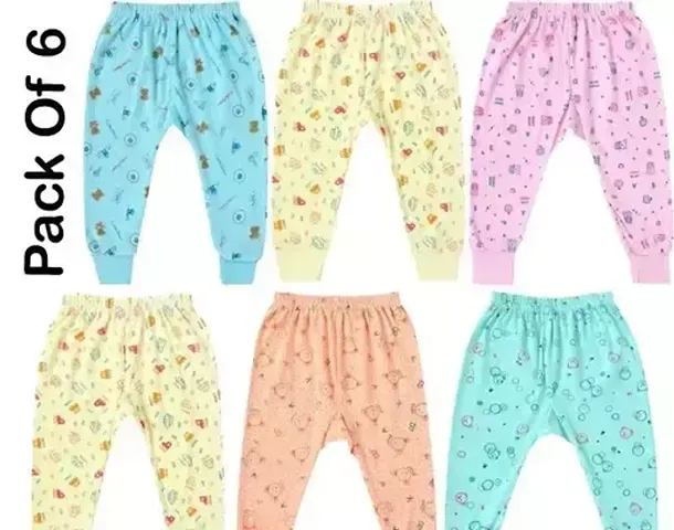 Latest Cotton Pyjama Bottom For Kids- Pack Of 6