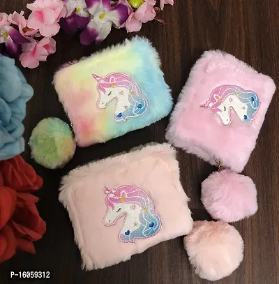 Women Mini Coin Bag Plush Unicorn Purse Girls Storage Pouch Adorable Wallet  (Pink) - Walmart.com