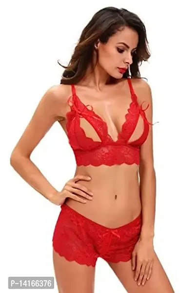 Buy DRESS SEXY Crotchless Lingerie Set. Non Wire+MID Rise+V Neck+Full Cup  Online In India At Discounted Prices