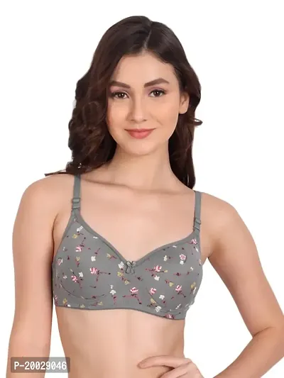 Bodycare Women's Poly Cotton Seamless Printed Padded Bra – Online