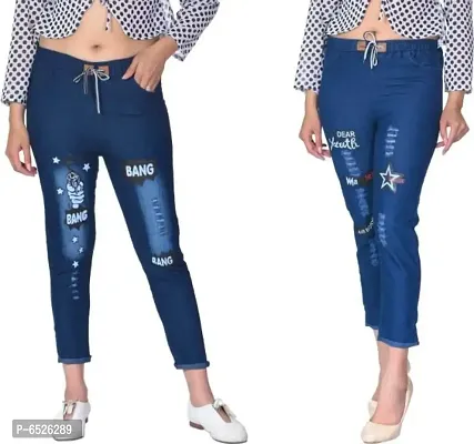 Slim Fit Printed Denim Jeans, Black at best price in Ahmedabad | ID:  2852554204248