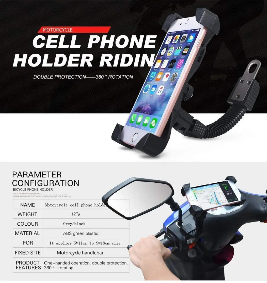 Bike Mobile Holder Mobile Stand for Bike Compatible with All Bike