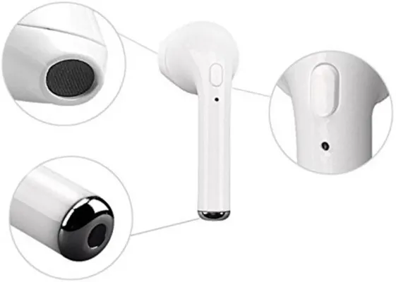 Hsj wireless i7 single bluetooth in the ear headphone with mic outlet