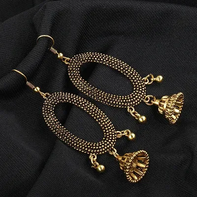 Stylish Golden Fish Hook Earrings for Women